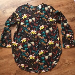 H&M Floral Tunic Top